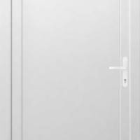 Porte de service PVC DAKAR blanc dormant 60 mm - 200 x 90 cm - Gedimat - EUROPEN