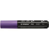 Marqueur pointe large FREE acrylic T800C violet - STABILO