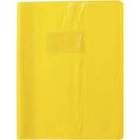 Protège-cahier Madras PVC 22/100e Avec Rabat Marque page 24x32 jaune - CLAIREFONTAINE