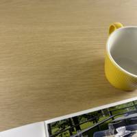 Plateau de table Ø80cm Chene Miel - RestooTab