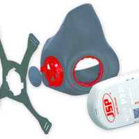 Demi-masque FORCE 8 avec valve Typhoon seul - Gedimat - JSP