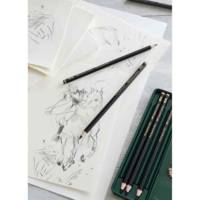 Crayon graphite PITT GRAPHITE Matt, étui de 6