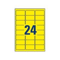 Boîte de 2400 étiquettes copieur 70X35 jaune fluo DP24J-100