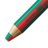 Crayon multi-talents  woody 3 in 1 duo - rouge-vert foncé