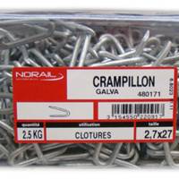 Crampillon acier galvanisé Ø2,7 mm - Gedimat - NORAIL