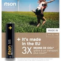 Pack de 4 Piles Alcalines LR03/AAA 1,5V itsPREMIUM