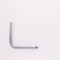 Crochet droit tube zinc D16mm - Gedimat - MOTTEZ