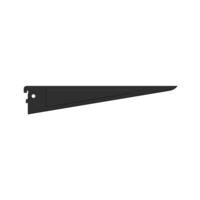 Console double entraxe 32 mm acier noir - Gedimat - NORAIL