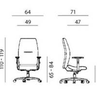 Fauteuil LAWYER haut dossier SANS têtière – ArtProg