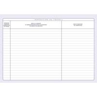 Registre Inspection du Travail/Comm Hygiène et Sécurité - 22 x 28 cm - 20 Pages
