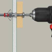 Cheville bi-matière DUOHM 4 x 55 pour corps creux, avec vis à tête cylindrique, empreinte TX - Gedimat - FISCHER