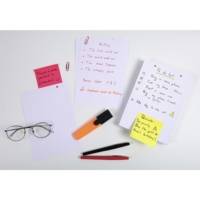 Étui de 100 fiches bristol blanc quadrillé 5x5 perforé 148x210mm Blanc