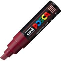 Marqueur pointe large biseautée pc8k 8mm lie de vin