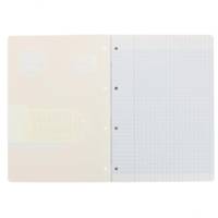 Bloc de Feuilles Simples détachable perforés A4 Grand carreaux 90g 150 pages