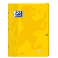 Cahier Easybook agrafé 24x32cm 96 pages grands carreaux 90g jaune