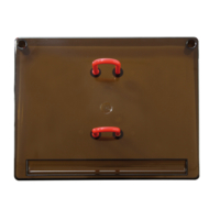 Socle pour bloc Ephéméride plastique brun