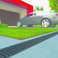 Caniveau ACO SELF 200 avec grille passerelle fonte - h.150 mm - Gedimat