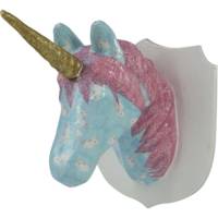 Trophée licorne à décorer 18x15,5x21 cm - DÉCOPATCH