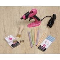 Petit pistolet cire spécial loisirs créatifs - fuchsia - HERBIN