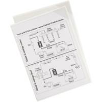 Lot de 5 Kang Easy Load, Pochettes porte affiche A5 Autocollant TRANSPARENT