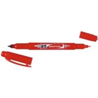Marqueur Permanent MONO twin 0,8 et 0,4 mm Rouge - TOMBOW