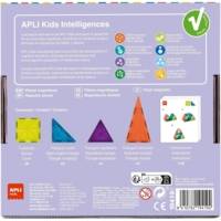 Tuiles magnétiques transparentes 18U