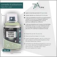 Peinture en Spray 7A - 100ml Spécial Textiles Naturels et Synthétiques Violet pastel - PÉBÉO