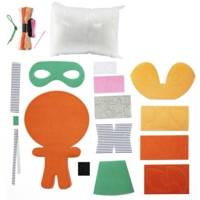 Kit pour Doudou en Feutrine Maxi Couz'in - Sacha Le Renard - H 32 Cm - AVENUE MANDARINE