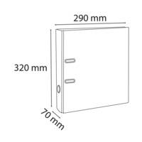 Classeur à levier PVC A4 dos de 70mm - Vert clair