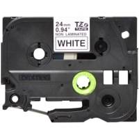 Ruban pour PTOUCH non laminé noir/blanc 24mmx8m TZEN251