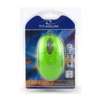 Souris Optique Filaire RAPTOR 3D USB 1000Dpi Spécial Notebook Vert