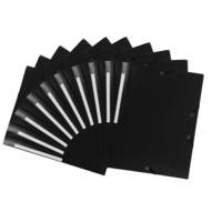 Chemise à élastique 3 rabats Polypropylène 5/10e Opaque - A4 - Noir