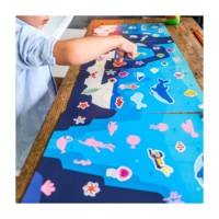 Fresque gommettes Prairie 60 gommettes