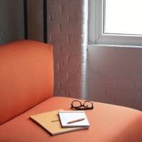 Bloc Agrafé N°13 10,5x14,8 cm 80 Feuilles Petits Carreaux 5x5 80g - Orange