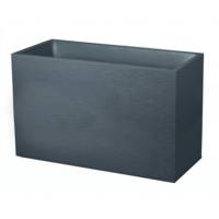 Jardinière muret rectangle GRAPHIT - 99,5 x 39,5 x 60 cm - gris anthracite - Gedimat