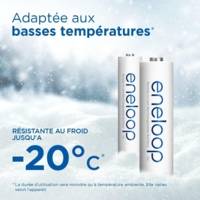Eneloop Pack 4 Piles Rechargeables Mignon AA 2000 mAh + boîte pour batteries