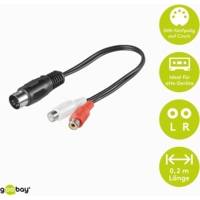 Câble Adaptateur DIN 5 pin / 2xRCA  0.2 m