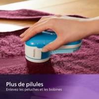 Rasoir Anti-Bouloche/Anti-Peluche GC026/00 Bleu Blanc