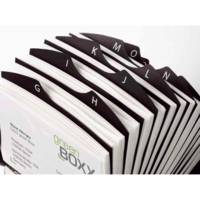 Fichier Rotatif Visifix Répertoire pour 400 Cartes de Visite avec Index