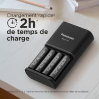 Chargeur Smart Plus pour 4 piles AA/AAA + 4 piles AA rechargeable inclus