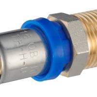 Raccord droit multicouche à sertir - mâle 12 x 17 mm - Gedimat - NOYON ET THIEBAULT