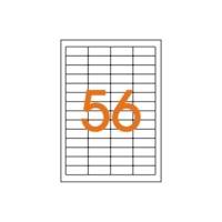 Etui 1400 étiquette 20x50 mm (56 x 25F A4) Multi-usage Coin Rond Permanent Blanc