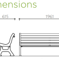 Banc d'extérieur 3 places Centaure Evolution