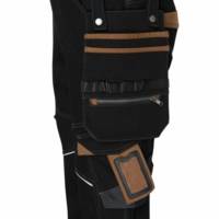 Pantalon de travail multipoches VICENTE noir/camel - Gedimat - NORTH WAYS