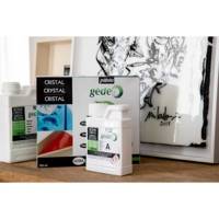 Kit Résine Cristal Biosourcée à 50% - Transparente et Brillante 300ML - PÉBÉO