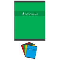 Cahier de Devoirs 17x22cm  96p 70g Grands Carreaux Agrafées coloris aléatoires