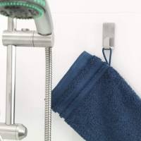 Crochet Powerstrips Métal + 2 Languettes Waterproof 2 Kg Argent