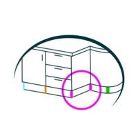 Profil d'angle droit PVC - gris - Gedimat - NORDLINGER