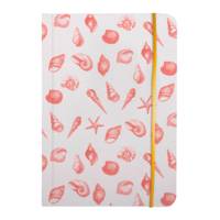 Carnet rembordé souple 10,5 x 14,8 cm 144 pages ligné avec élastique