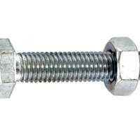 Boulon acier zingué tête hexagonale 6 pans diam.4mm long.10mm en sachet de 15 pièces - Gedimat - VYNEX